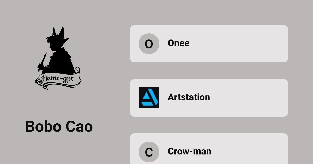 Bobo Cao | Indie Page