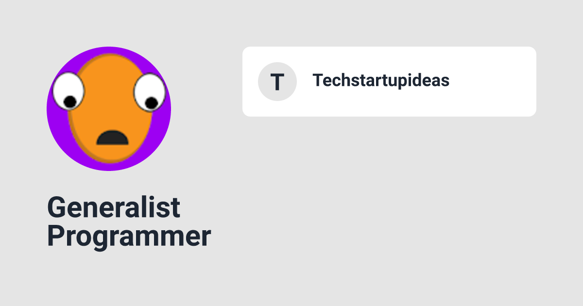 Generalist Programmer Indie Page