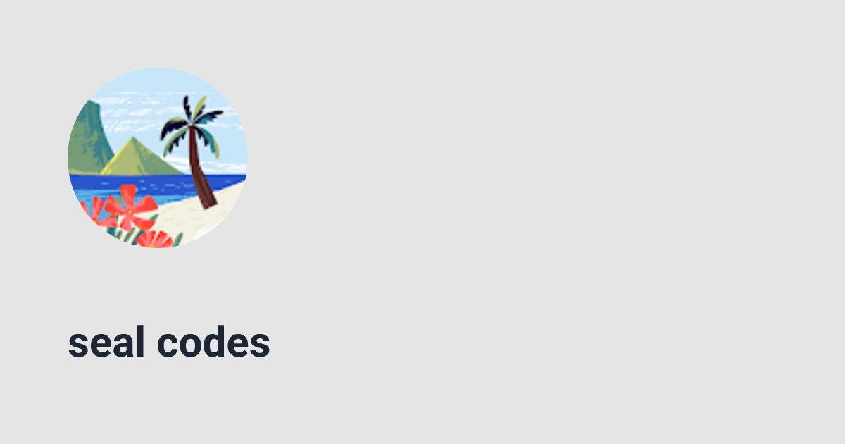 Seal Codes Indie Page